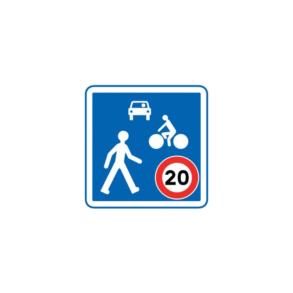 Panneau entrée d'une zone de rencontre B52