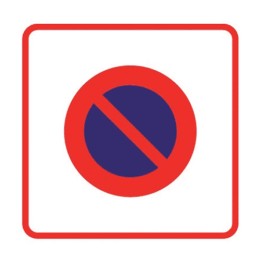 Panneau entrée d'une zone de stationnement interdit B6b1
