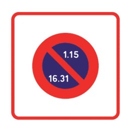 Panneau entrée d'une zone de stationnement unilatéral B6b2