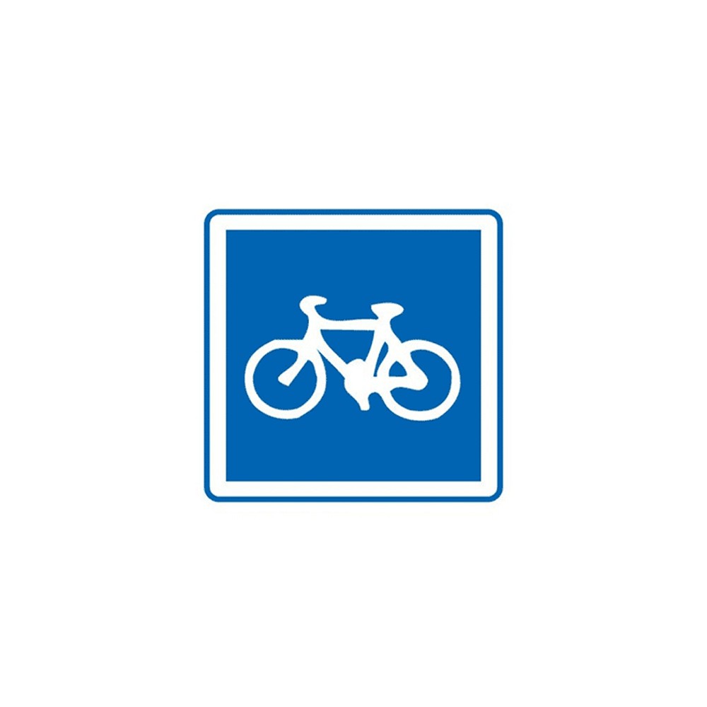 Panneau piste ou bande cyclable C113