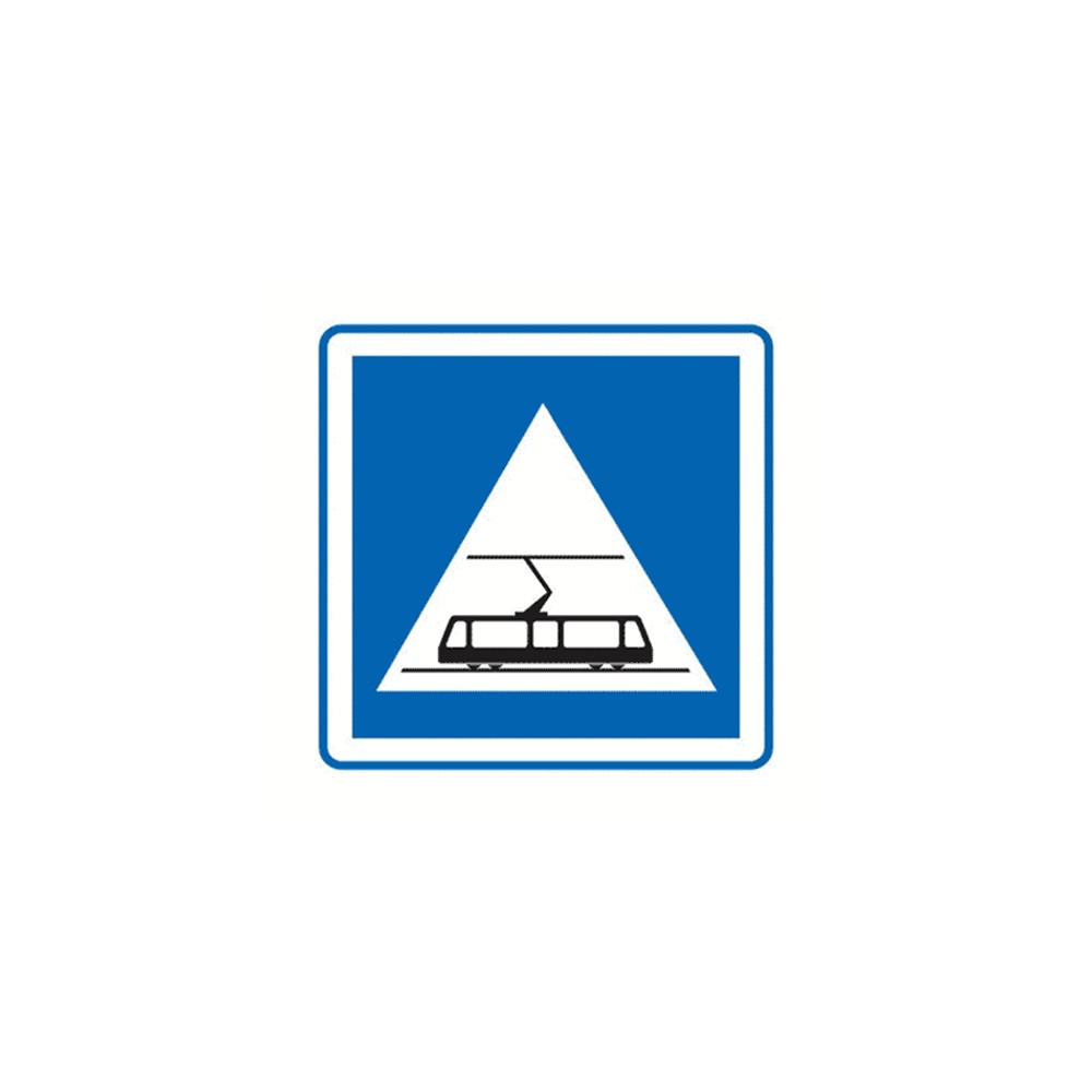 Panneau traversée de tramways C20c