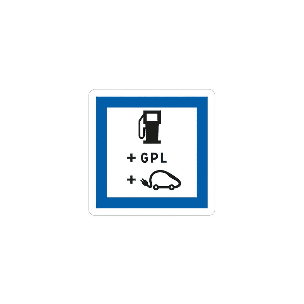 Panneau poste de distribution de carburant pour recharge des véhicules électriques et GPL - CE15h