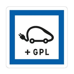 Panneau poste de recharge de véhicules électriques et GPL - CE15j