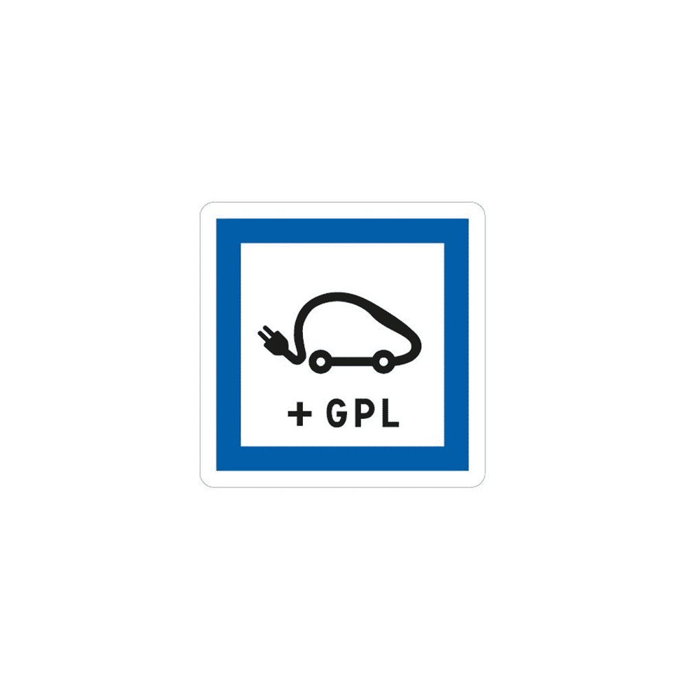 Panneau poste de recharge de véhicules électriques et GPL - CE15j