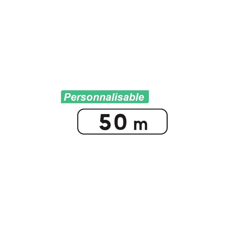 Panonceau distance M1