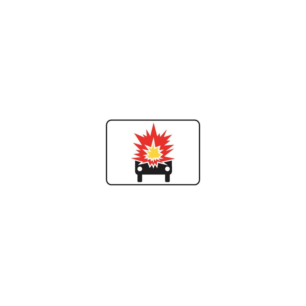 Panonceau marchandises explosives ou inflammables M4k