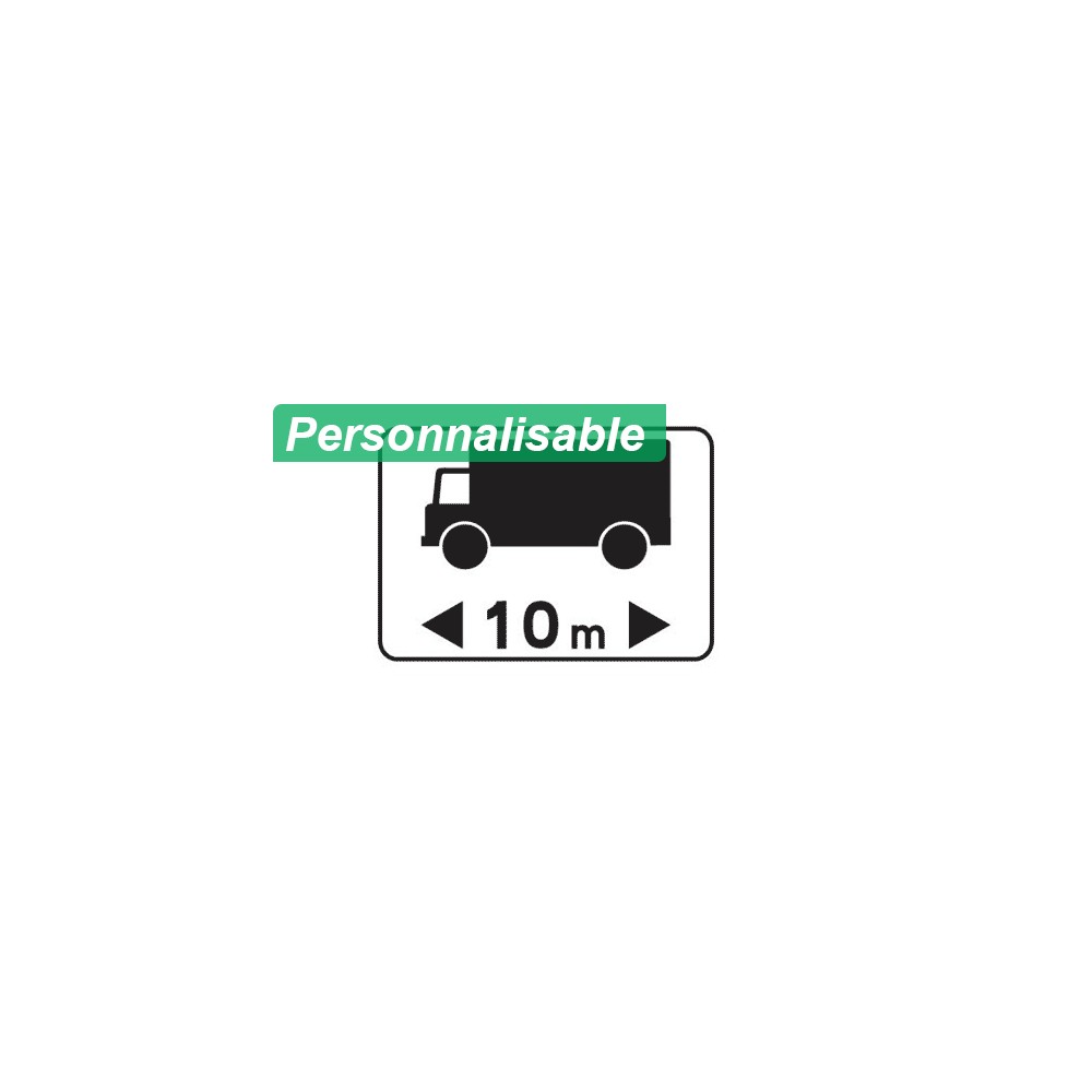 Panonceau longueur du véhicule M4q