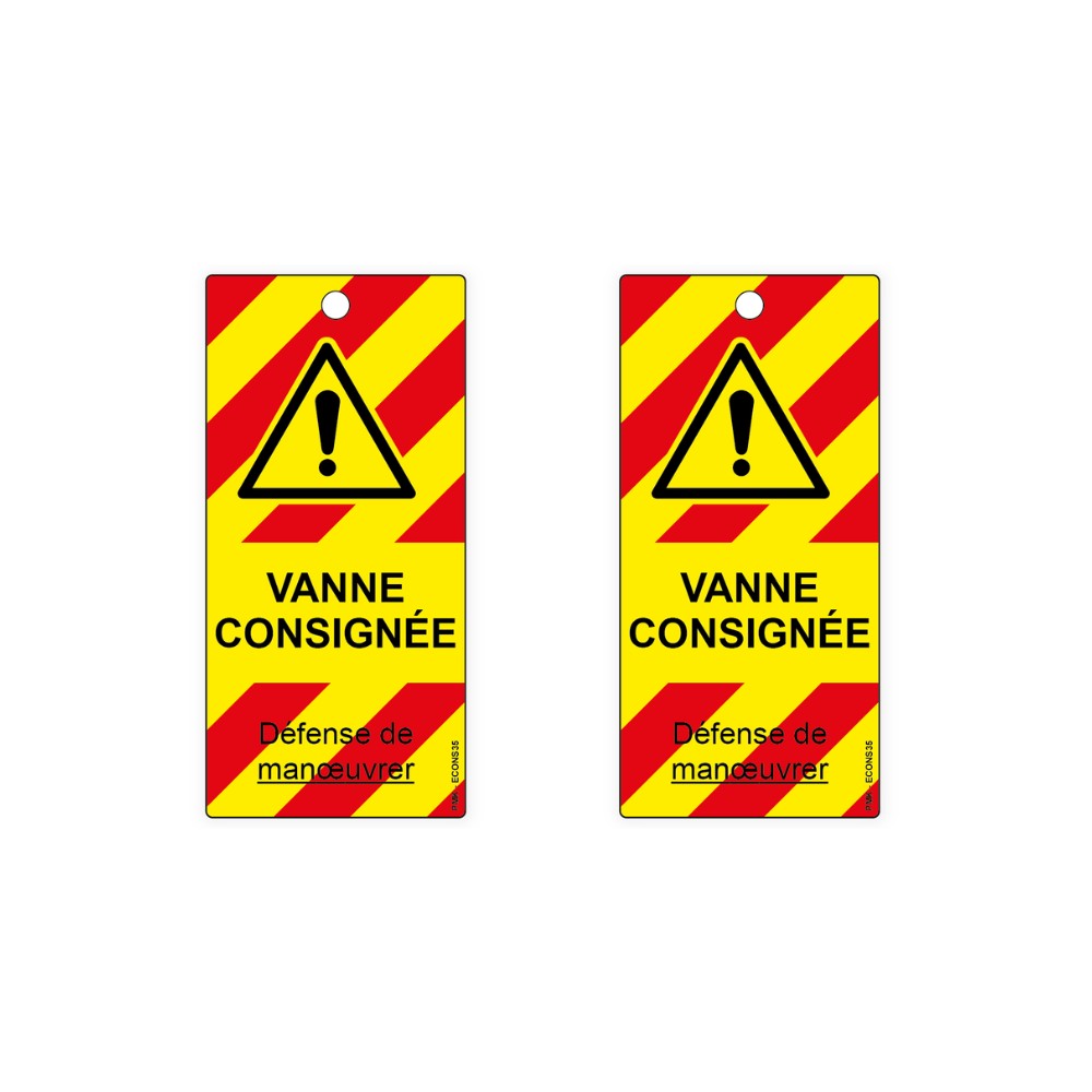 "Vanne consignée", différents formats et matières au choix