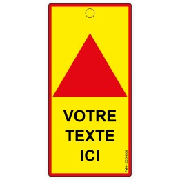 Consignation LOTO avec texte personnalisable, différents formats et matières au choix