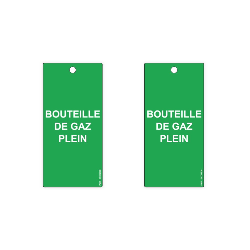 "Bouteille de gaz pleine", différents formats et matières au choix