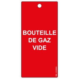 "Bouteille de gaz vide", différents formats et matières au choix