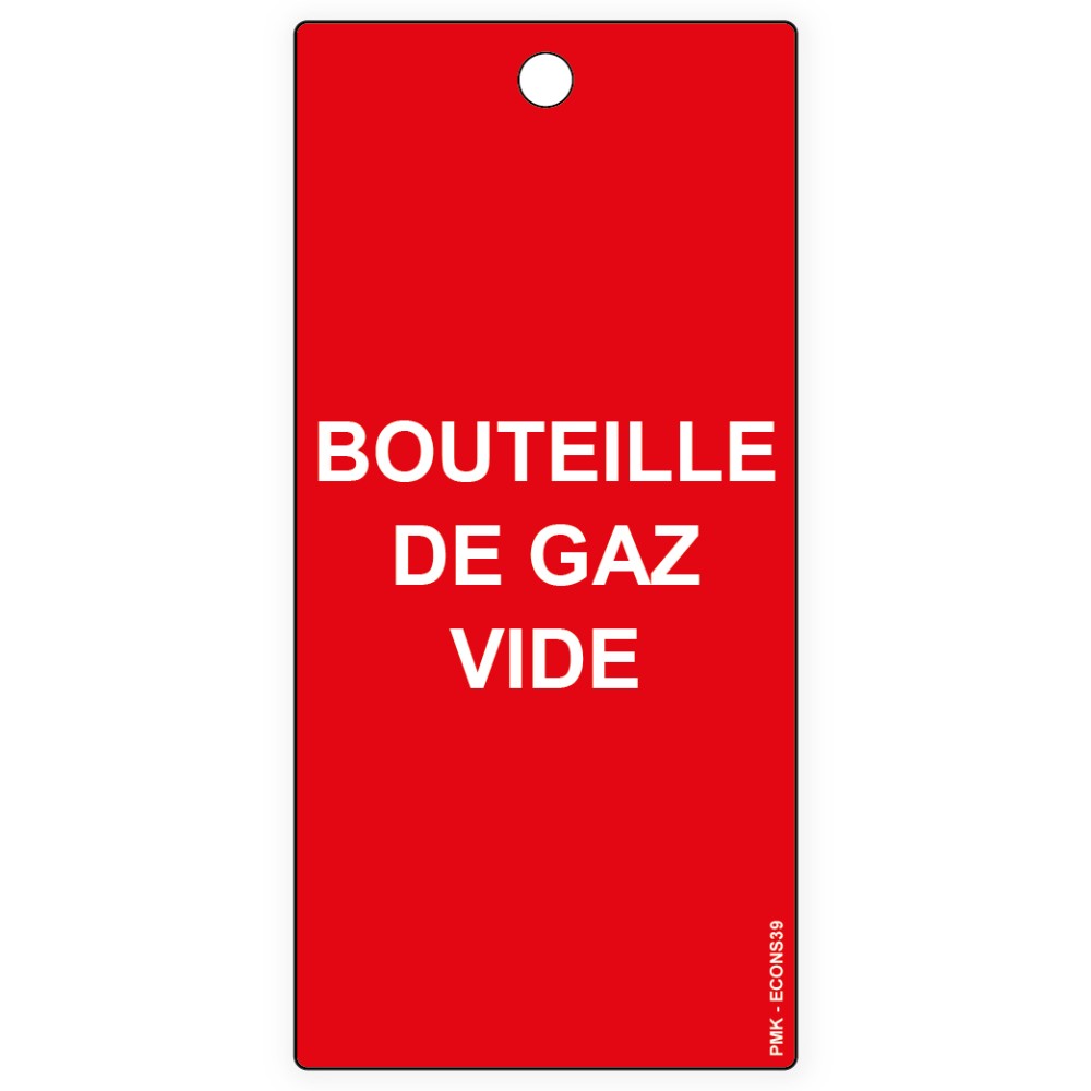 "Bouteille de gaz vide", différents formats et matières au choix