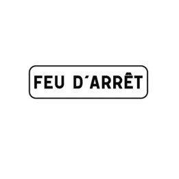 Panonceau feu d’arrêt M9g