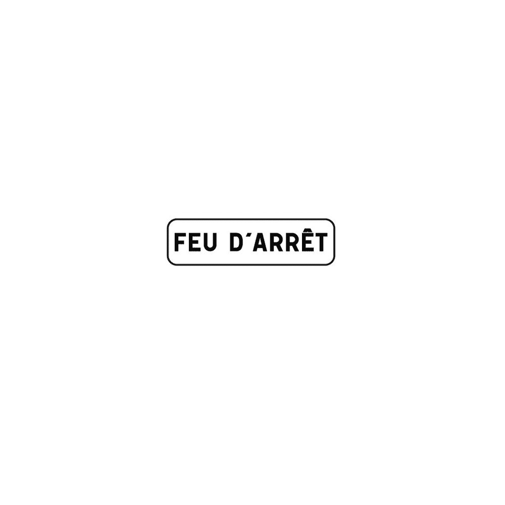Panonceau feu d’arrêt M9g