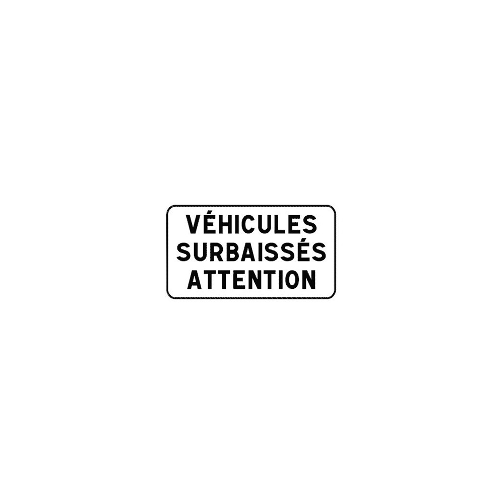Panonceau véhicules surbaissés M9i