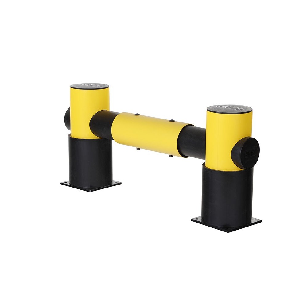 Barrière fin rayon tube unique 1100 mm - poteau final