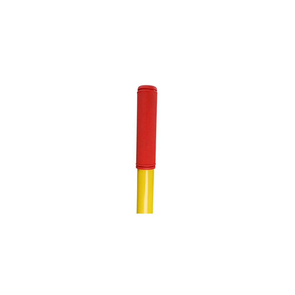 Image du haut du manche de la béquille de sécurité pour remorque sur fond blanc.