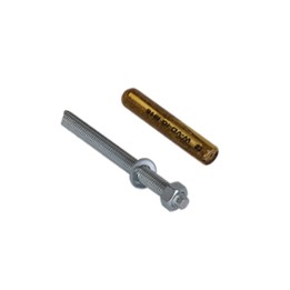 Image d'un boulon de fixation pour guides roues de camion, sur fond blanc