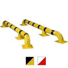 Image des guides roues jaunes et noirs sur fond blanc.
