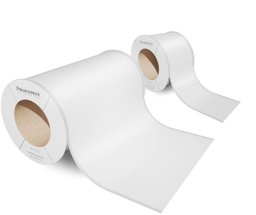 Rouleaux continu - adhésifs unis blanc
